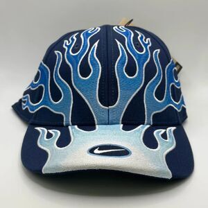 Nike Club Flame Cap Structured OG Air Max Blue White Flames Mens M/L Hat